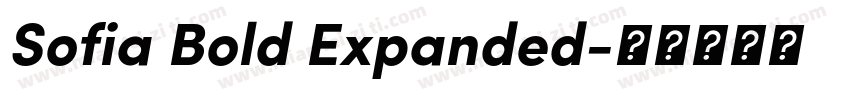 Sofia Bold Expanded字体转换